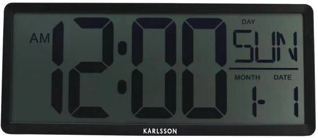 Karlsson Klokken wand tafel klok Retro LCD