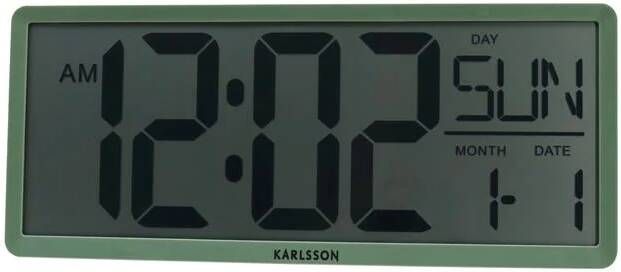 Karlsson Klokken wand tafel klok Retro LCD