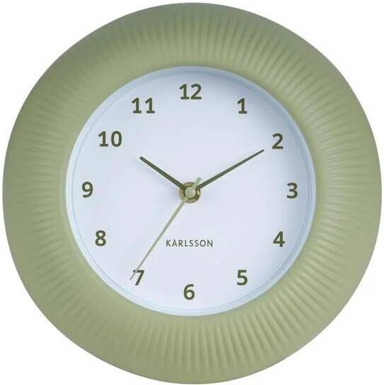Karlsson Wandklok Tender Rib Theegroen Ø25cm