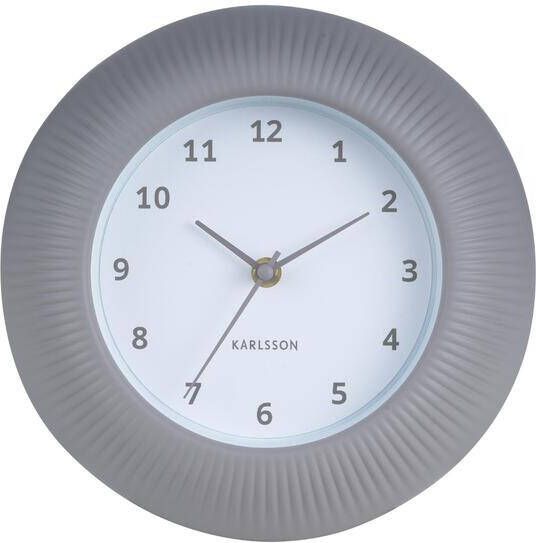 Karlsson Wandklok Tender Rib Warmgrijs Ø25cm