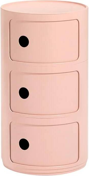 Kartell Componibili BIO Kast 3 Modules Roze