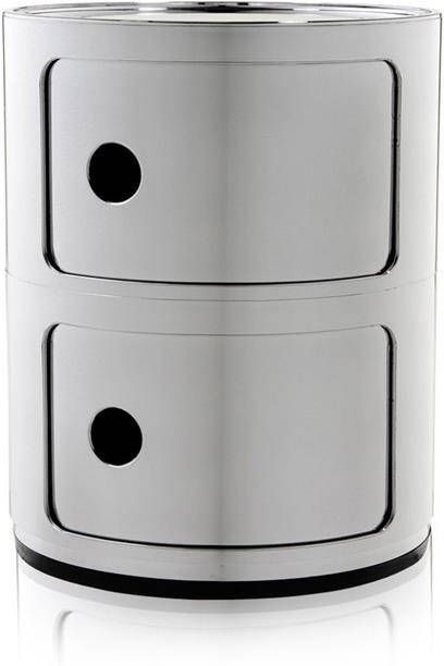 Kartell Bijzettafel Componibili Small Zilver