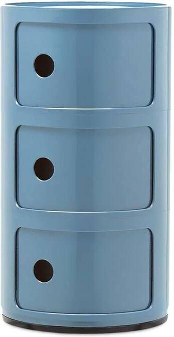 Kartell Componibili Kast 3 Modules Azuurblauw