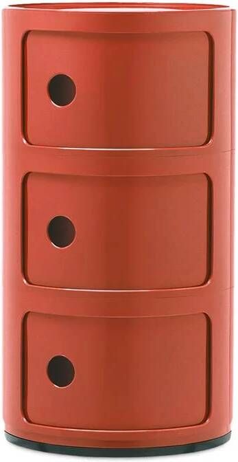 Kartell Componibili Kast 3 Modules Oranje