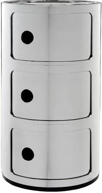 Kartell Componibili kast 3 deurs chroom