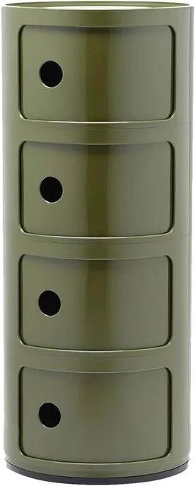 Kartell Componibili Kast 4 Modules Mosgroen
