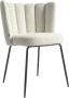 Kave Home Aniela chair in white sheepskin and metal with black finish - Thumbnail 2