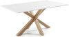 Kave Home Argo tafel 180 cm wit melamine hout effect benen online kopen