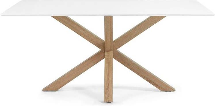 Kave Home Eettafel 'Argo' Eiken Wit 180 x 100cm