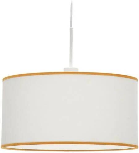 Kave Home Binisalem lampenkap in wit en mosterd Ø 40 cm