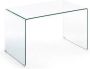 Kave Home Glazen Bureau Burano 125 x 70 cm Transparant - Thumbnail 1