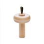 Kave Home Draagbare Luba-tafellamp van massief essenhout met groen - Thumbnail 1