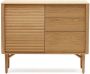 Kave Home Dressoir Lenon 1 deur en 3 laden van hout en eikenfineer 105 x 84 cm FSC MIX Krediet - Thumbnail 2