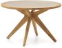 Kave Home Julieta ronde tafel in beige polybeton en massief acaciahout Ø 120 cm FSC 100% - Thumbnail 2
