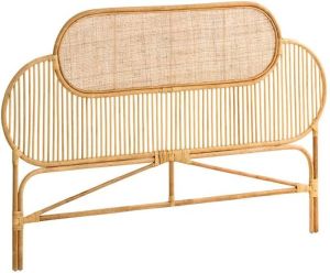 Kave Home Lalita rotan hoofdeinde met natuurlijke afwerking voor bedden van 160 cm