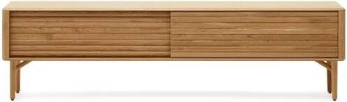 Kave Home Lenon TV-meubel met 2 deuren in massief hout en