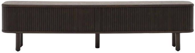 Kave Home Mailen Tv-meubel B 200 cm Donkerbruin