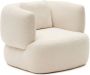 Kave Home Fauteuil Martina Bouclé Wit - Thumbnail 1