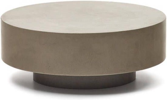 Kave Home Ronde Salontafel Garbet Cement Ø80cm Grijs