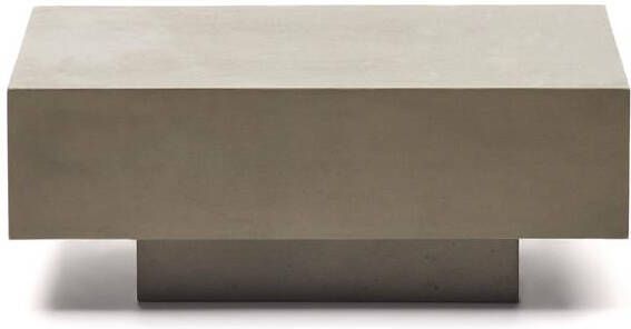 Kave Home Salontafel Rustella Cement 80 x 60cm Grijs Vierkant