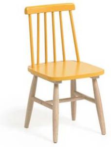 Kave Home Kinderstoel 'Tressia' kleur Mosterdgeel