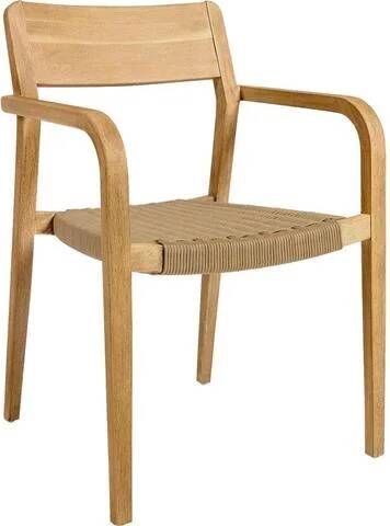 Kave Home Tuinstoel Eetkamerstoel 'Better' Acaciahout kleur Beige