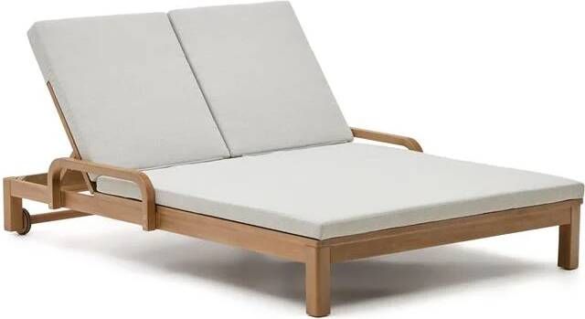 Kave Home Tweepersoonsligstoel Sonsaura van FSC 100% massief