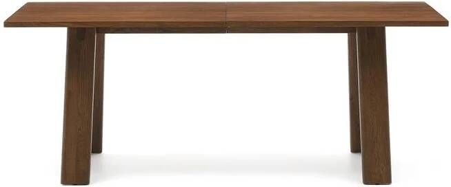 Kave Home Uitschuifbare Eettafel Arlen Eiken 200 250 x 95cm Walnoot