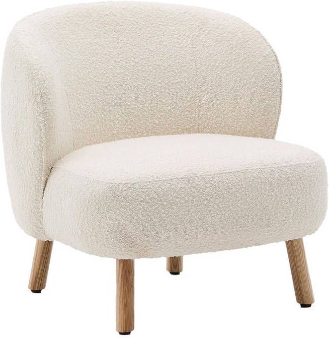 Kave Home Ulit Fauteuil Bouclé Wit