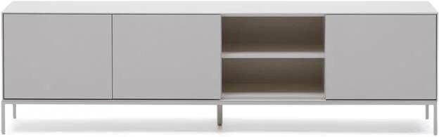 Kave Home Vedrana-TV-meubel met 3 deuren witgelakt MDF 195 x 55 cm
