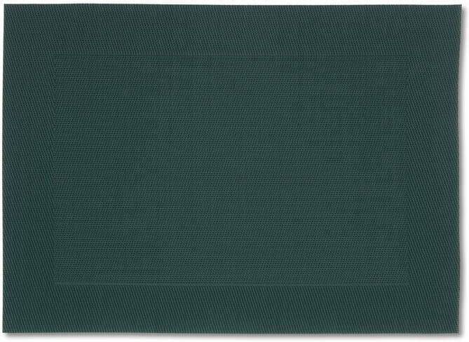 Kela placemat Nicoletta 45 x 33 cm PVC donkergroen