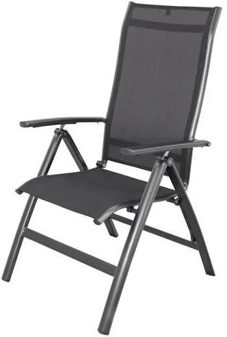 Coppens Legato Curve XL verstelbare tuinstoel antraciet