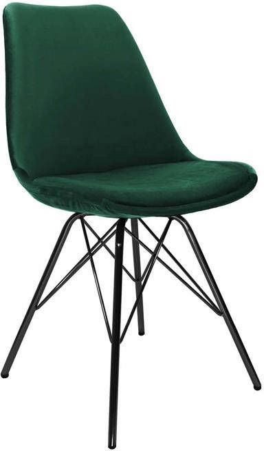 Kick Collection Kick Kuipstoel Velvet Donkergroen Zwart Frame