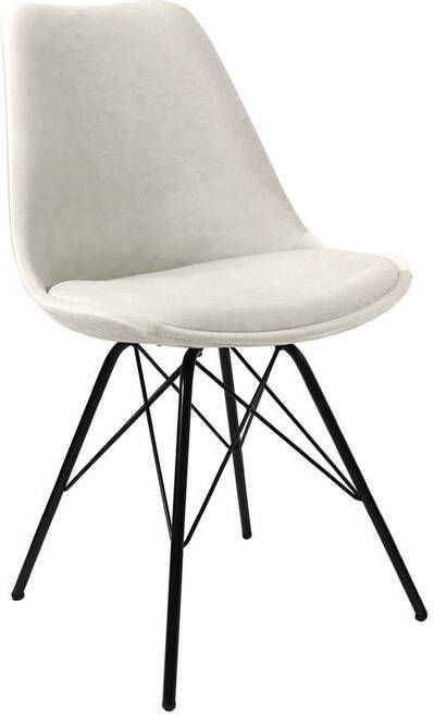 Kick Collection Kick kuipstoel Velvet Ivoor Zwart frame