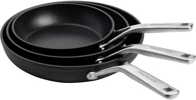 KitchenAid Forged Hardened Aluminium 3-Delige Braadpan Set 20cm 24cm 28cm - Foto 2