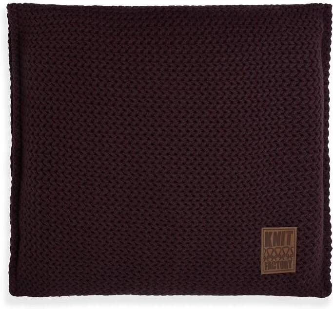 Knit Factory Maxx Sierkussen Aubergine 50x50 cm