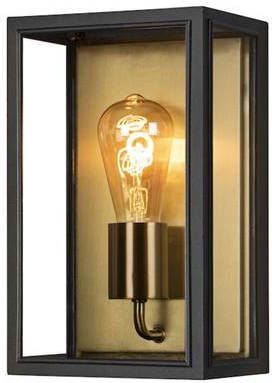 Konstsmide Buiten wandlamp Carpi zwart brons 30 cm