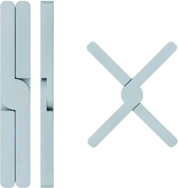 Krumble Opvouwbare siliconen pannenonderzetter Blauw