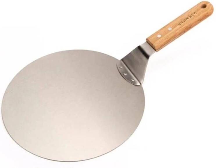 Krumble Pizzaschep RVS met houten handvat