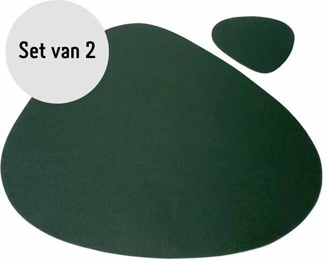 Krumble Placemat set design 2 stuks Groen