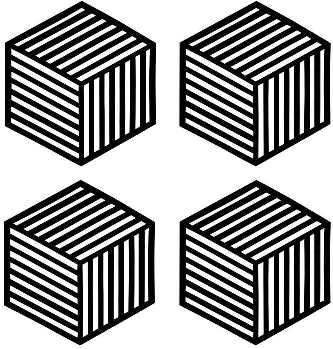 Krumble Siliconen pannenonderzetter Hexagon lang Zwart Set van 4
