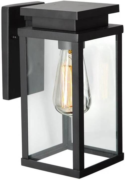 KS Verlichting buiten wandlamp Jersey Groot zwart