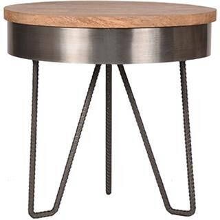 LABEL51 Bijzettafel 'Saran' 43 x 44 x 44cm kleur Antiek Grijs - Foto 5