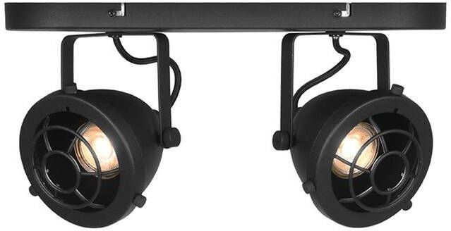 LABEL51 Led Spot Altena 2-Lichts Zwart Metaal Incl. LED
