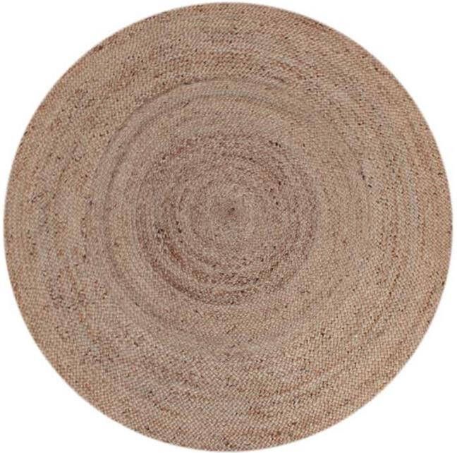 LABEL51 Vloerkleed Jute Naturel Jute 150x150 Cm