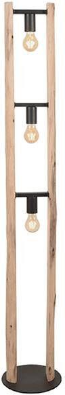 LABEL51 | Vloerlamp Woody Rough Hout | Woonaccessoires | Vloerlamp - Foto 2