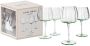 Laura Ashley Glass Collectables Gin tonic glazen set van 4 Cocktail glazen Mondgeblazen Groen 52 cl - Thumbnail 2