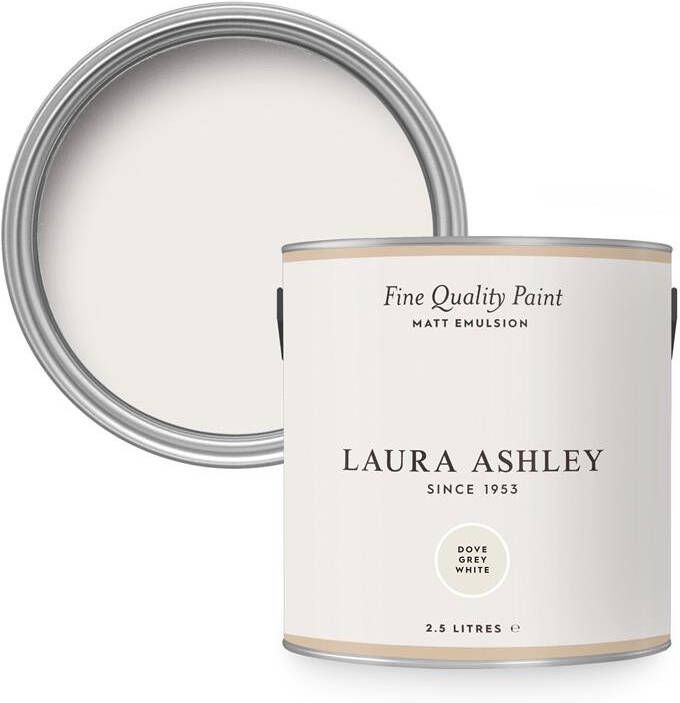 Laura Ashley Muurverf Mat Dove Grey White Grijs 2 5 liter