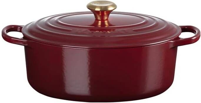Le Creuset Signature Ovale Braadpan 4 7 L Garnet