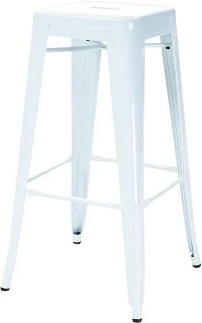 Legend Metalen barkruk wit 65 cm
